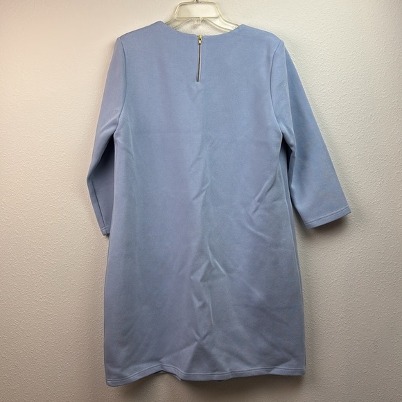 Tuckernut Francoise 60s mod mini shift dress light blue ponte stretch knit - Picture 8 of 12